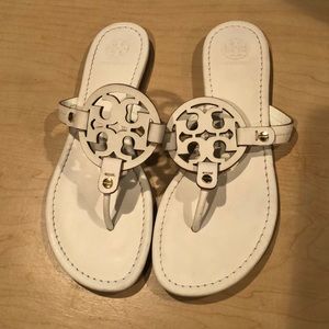 Tory Burch Miller Flats in White size 8.5